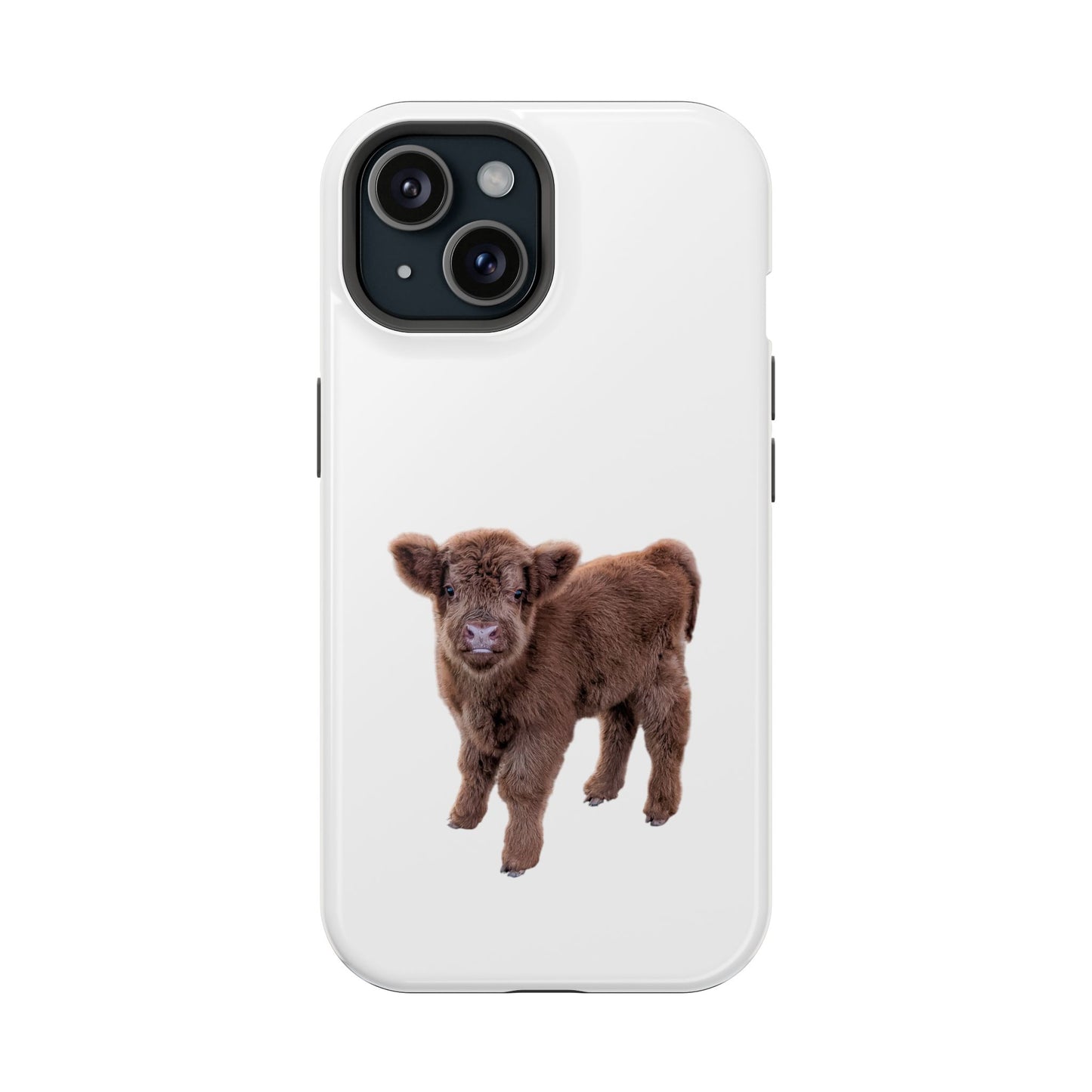 Baby Highland Cow MagSafe Phone Case iPhone 15 Glossy