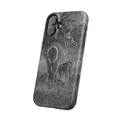 Waterbuck Baby Animal Phone Case - Magsafe B&W