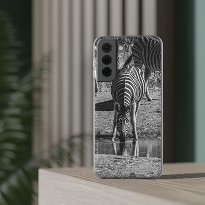 Flexible Zebra Phone Case B&W