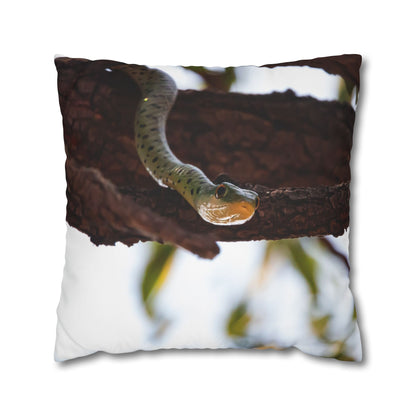 Poly Canvas Pillowcase - Spotted Bush Snake