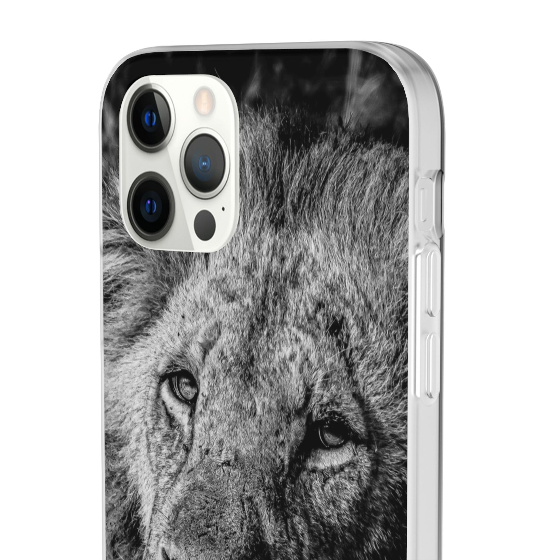 Flexible Lion Phone Cases B&W