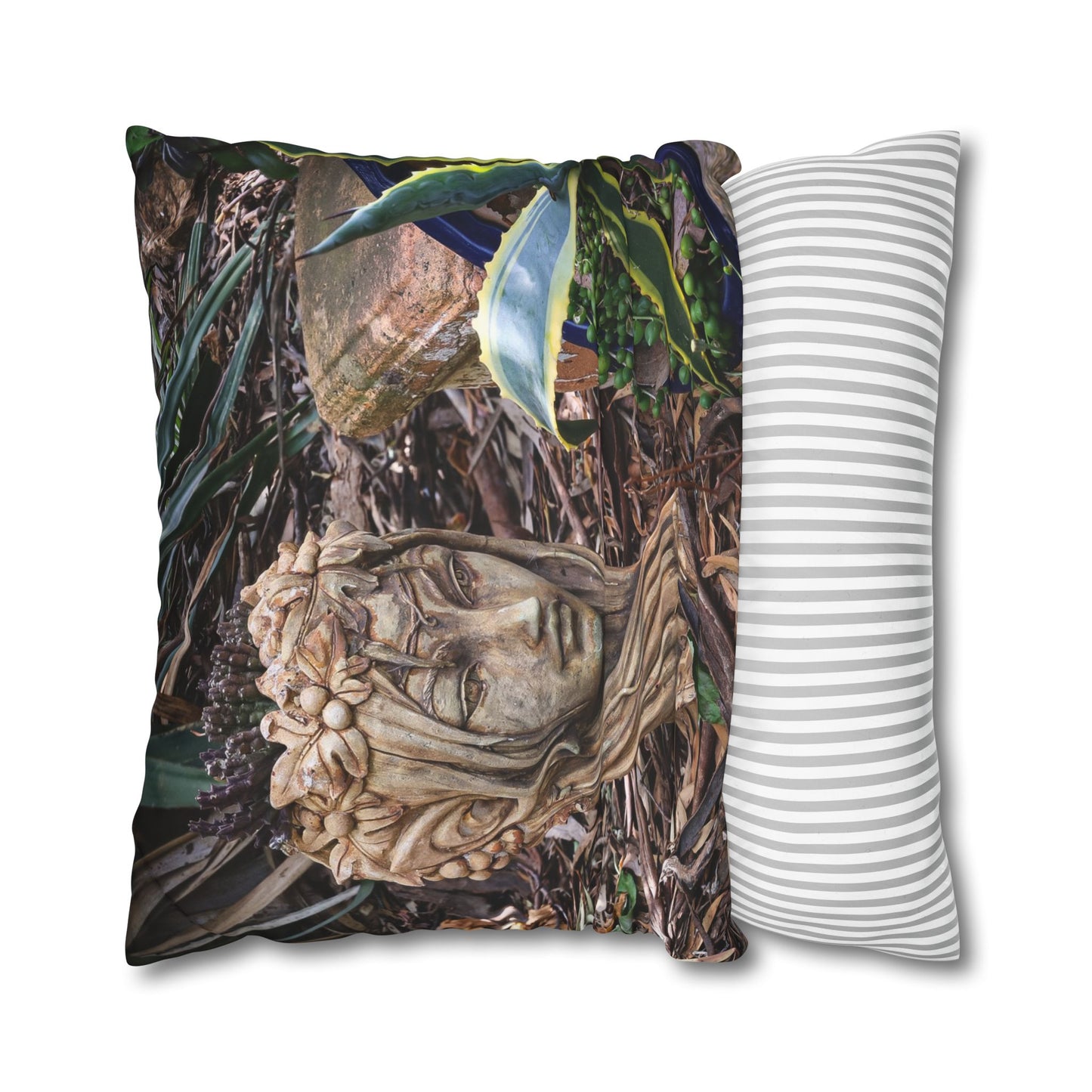 Poly Canvas Pillowcase - Elven Garden