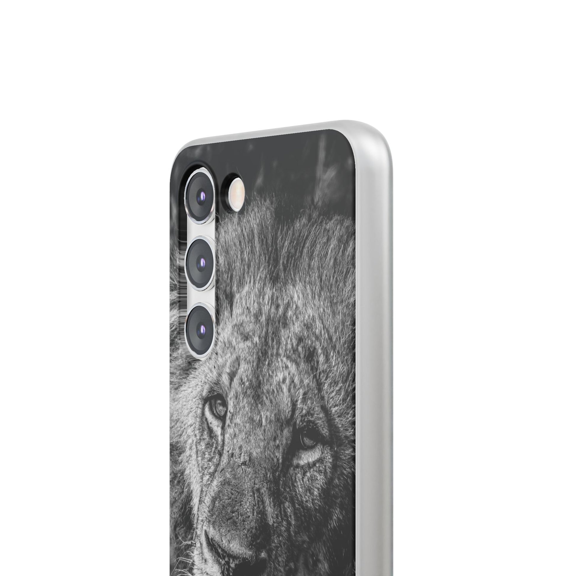 Flexible Lion Phone Cases B&W