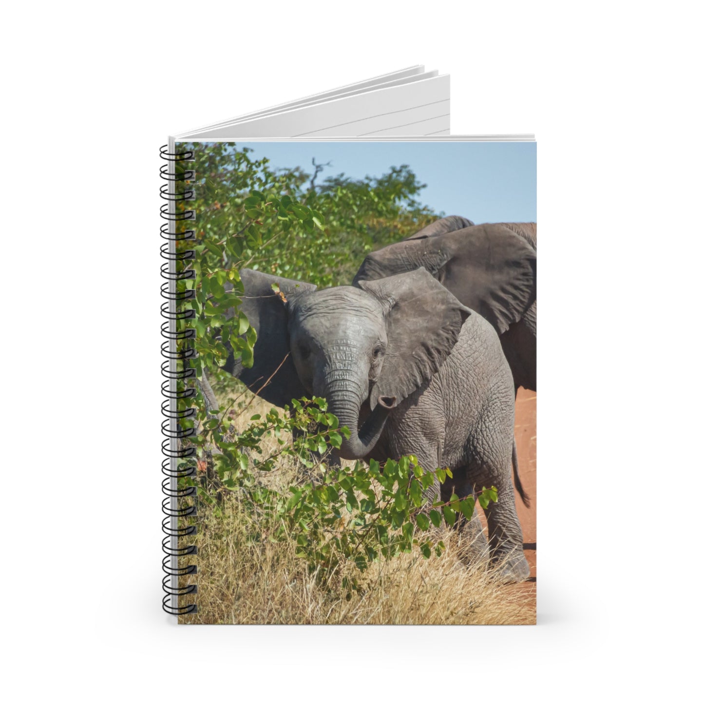 Spiral Notebook - Ruled Line - Young Elephant One Size