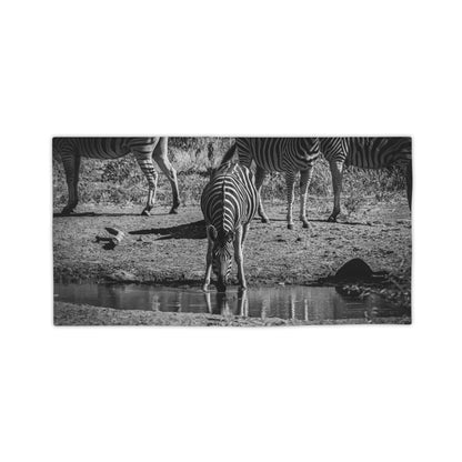 African Zebra Beach Towels B&W 24" x 44"