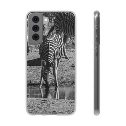 Flexible Zebra Phone Case B&W Samsung Galaxy S21