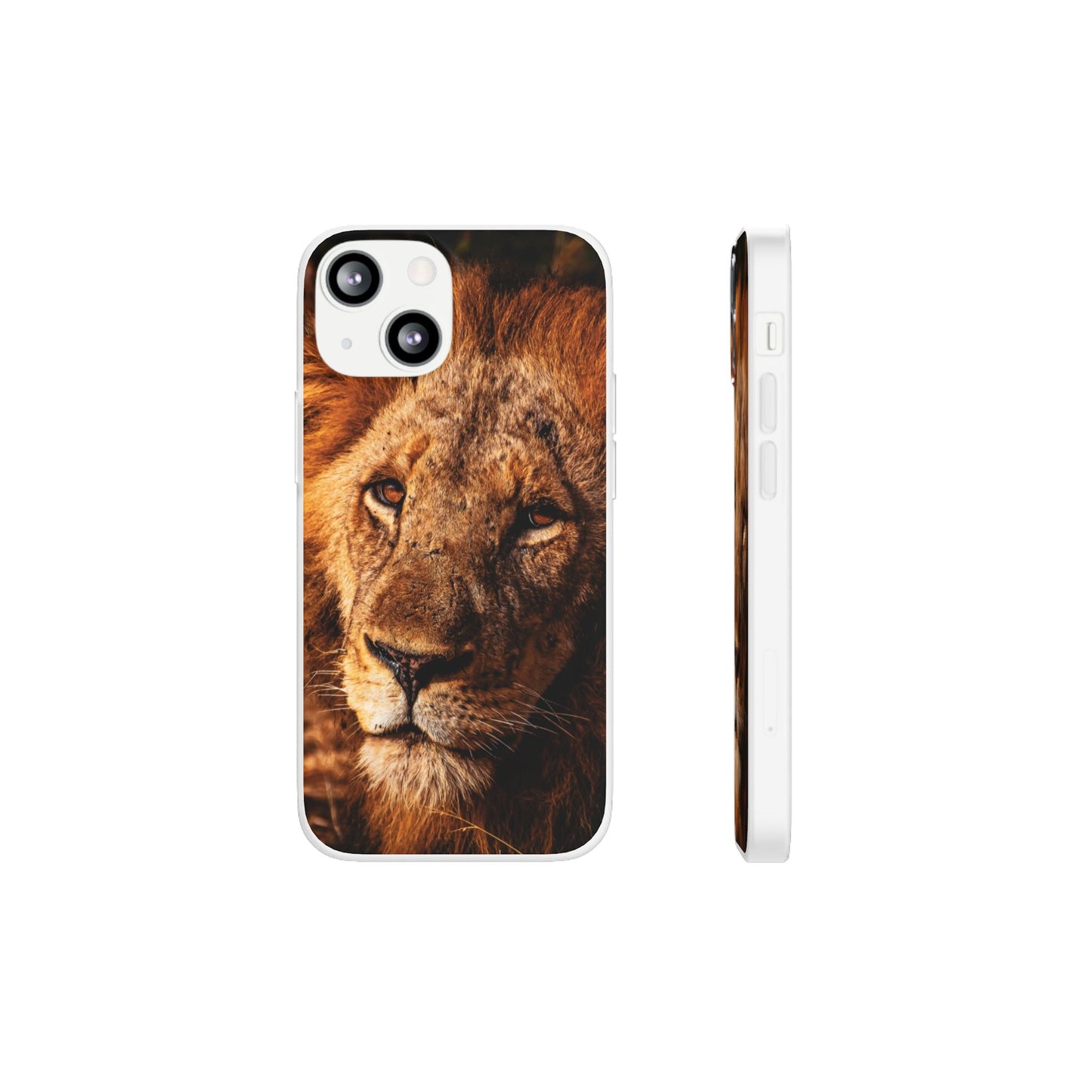 Flexible Lion Phone Cases iPhone 13 Mini with gift packaging