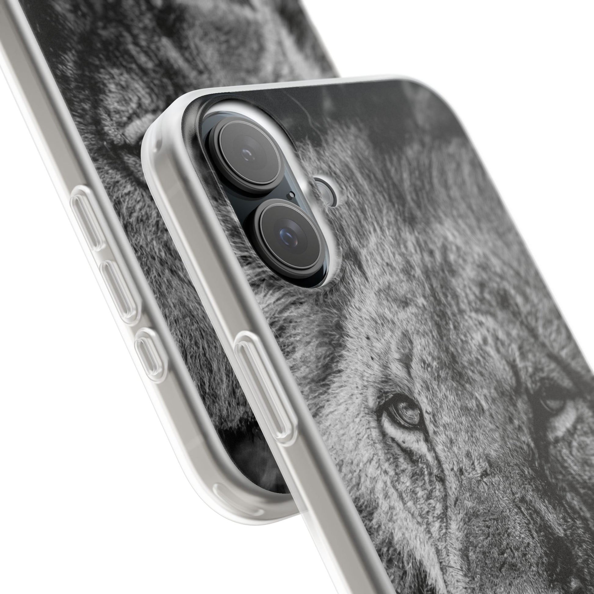 Flexible Lion Phone Cases B&W