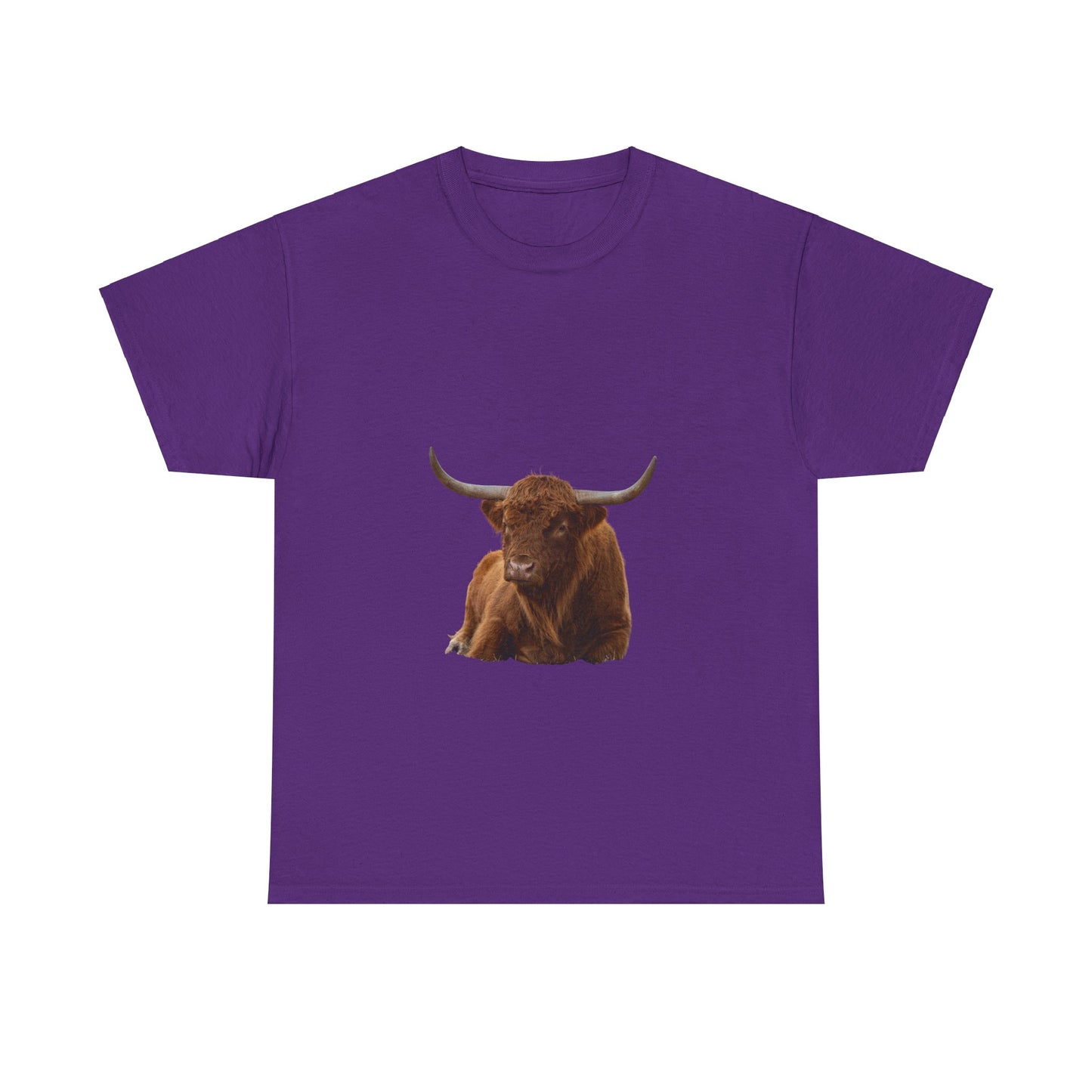 Highland Cattle Tee Purple