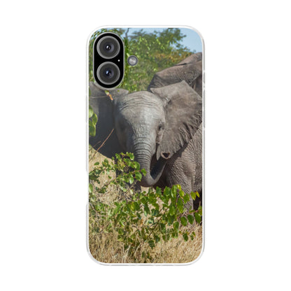 Flexi Cases - Young Elephant iPhone 16 Plus