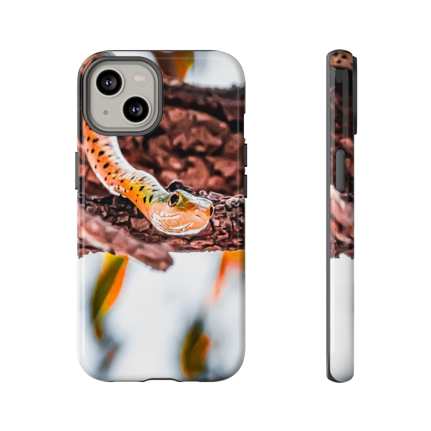 Spotted Bush Snake Phone Case iPhone 14 Glossy