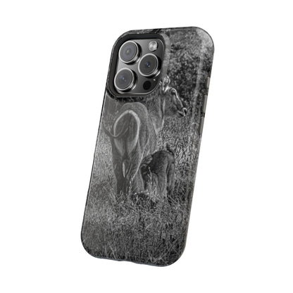 Waterbuck Baby Animal Phone Case - Magsafe B&W