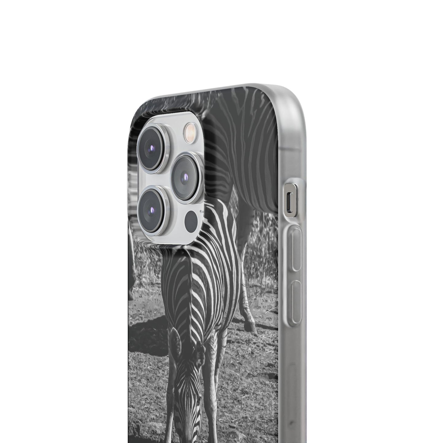 Flexible Zebra Phone Case B&W