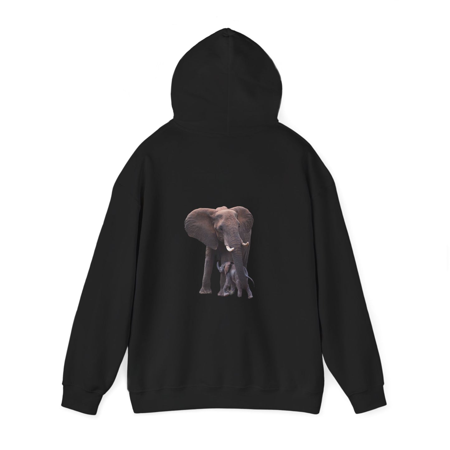 Baby Elephant Hoodie Black