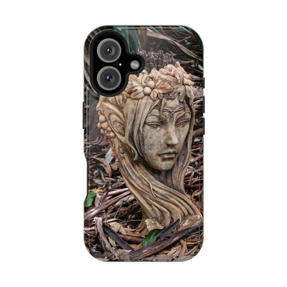 Magsafe® Compatible Tough Cases - Elven Lady Statue iPhone 16 Glossy