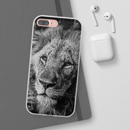 Flexible Lion Phone Cases B&W