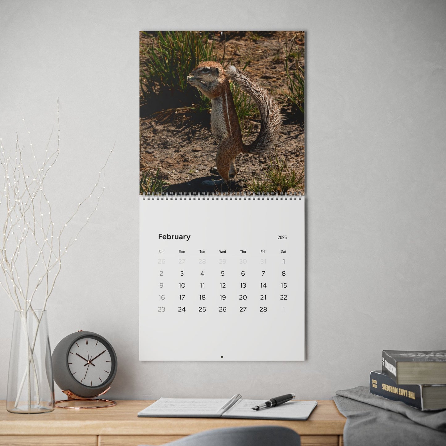 2025 Nature Wildlife Wall Calendar