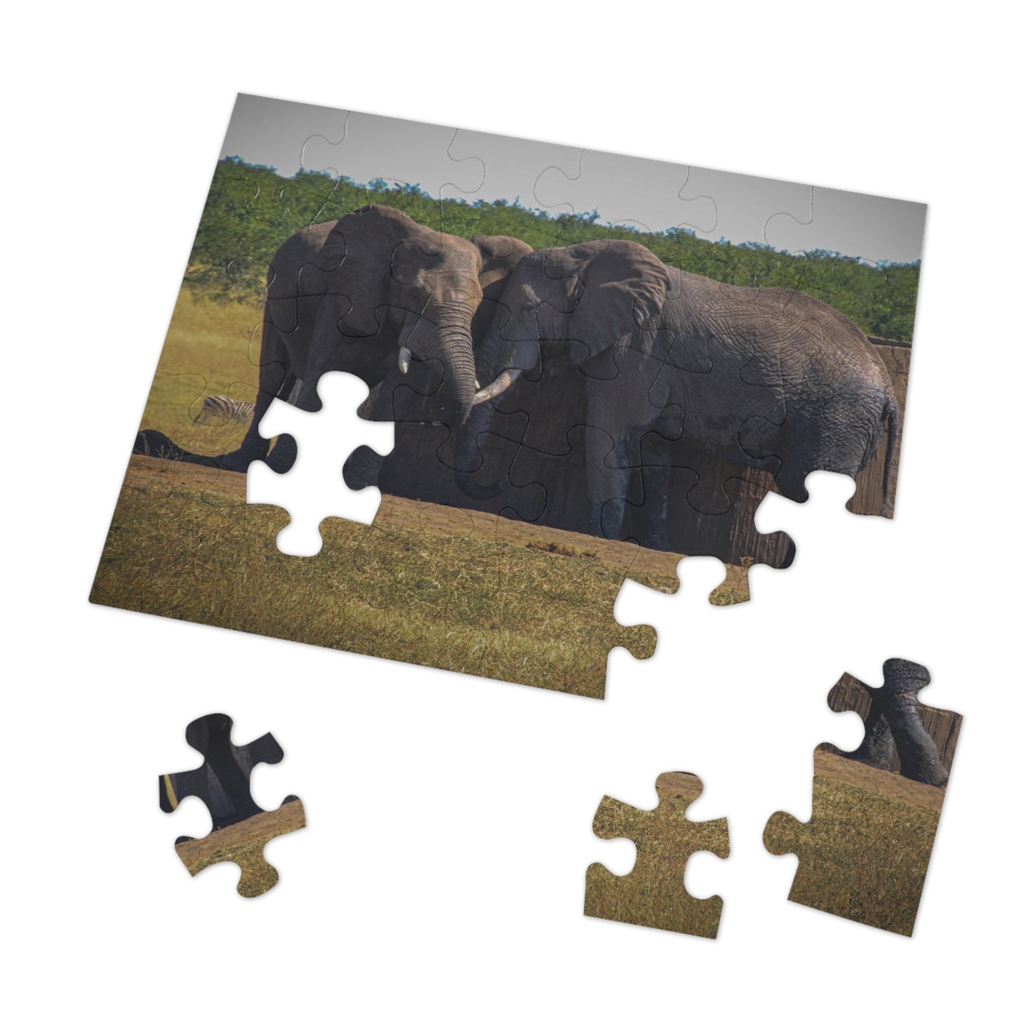 Jigsaw Puzzle (30, 110, 252, 500 Piece) - Elephant Friends