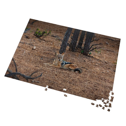 Jackal Photo Jigsaw Puzzle with Tin