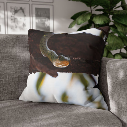 Poly Canvas Pillowcase - Spotted Bush Snake