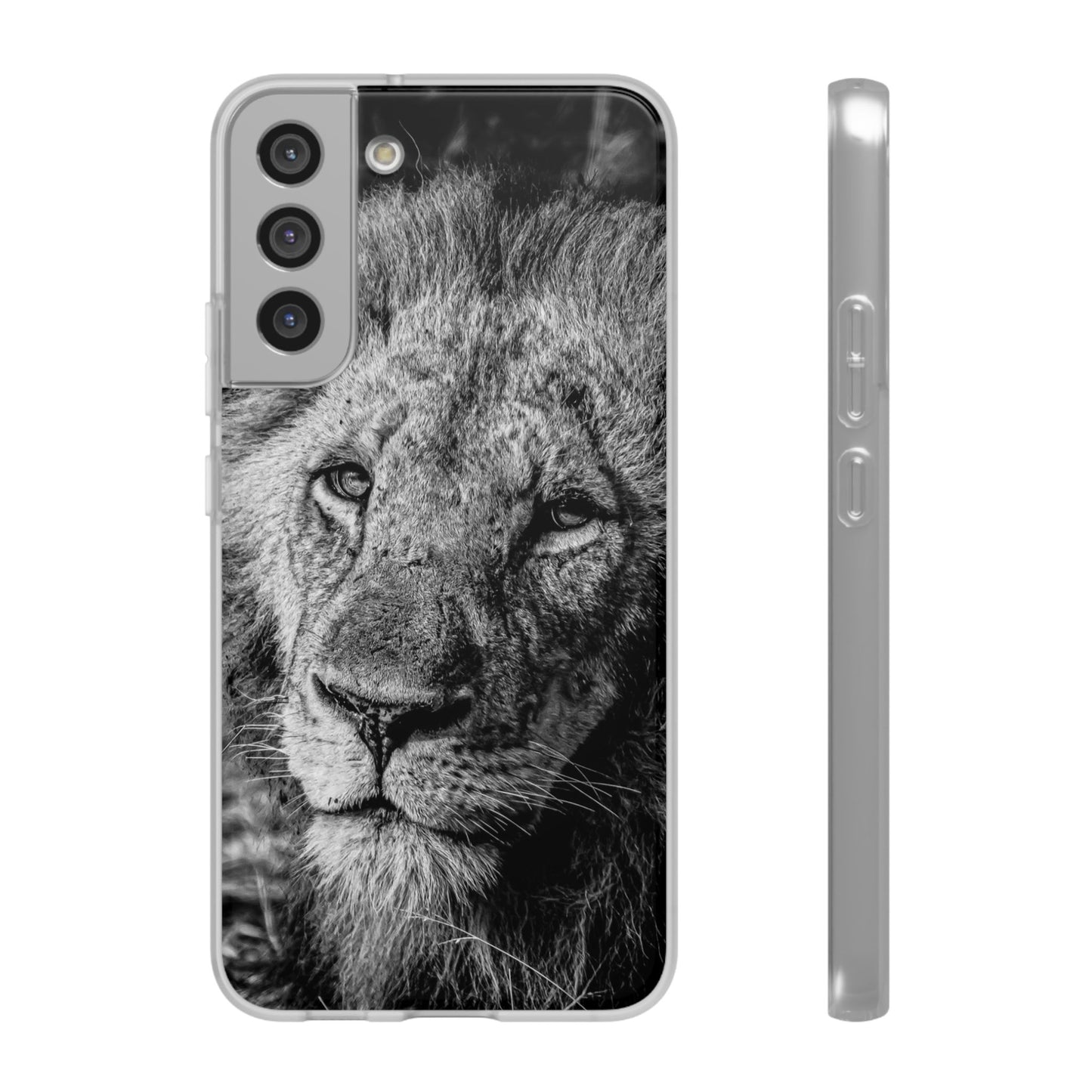 Flexi Cases - Old Lion B&W Samsung Galaxy S22 Plus