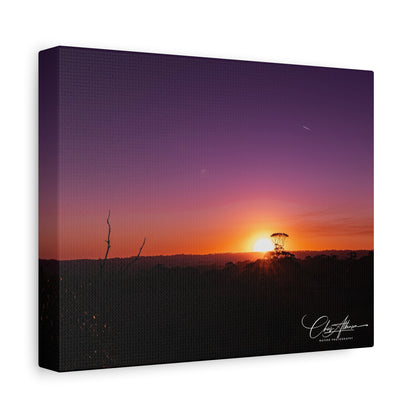 Matte Canvas, Stretched, 1.25" - Purple Sunset