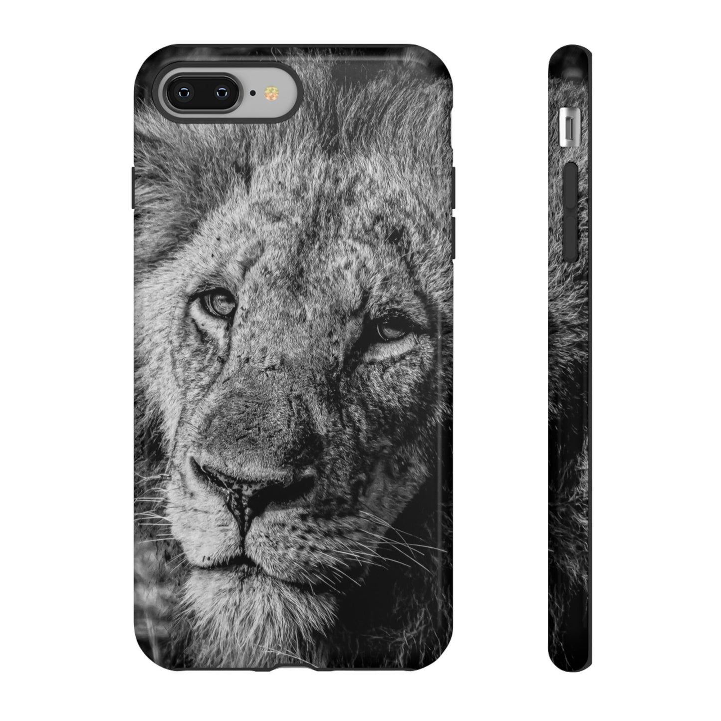 Tough Case - Old Lion B&W iPhone 8 Plus Glossy