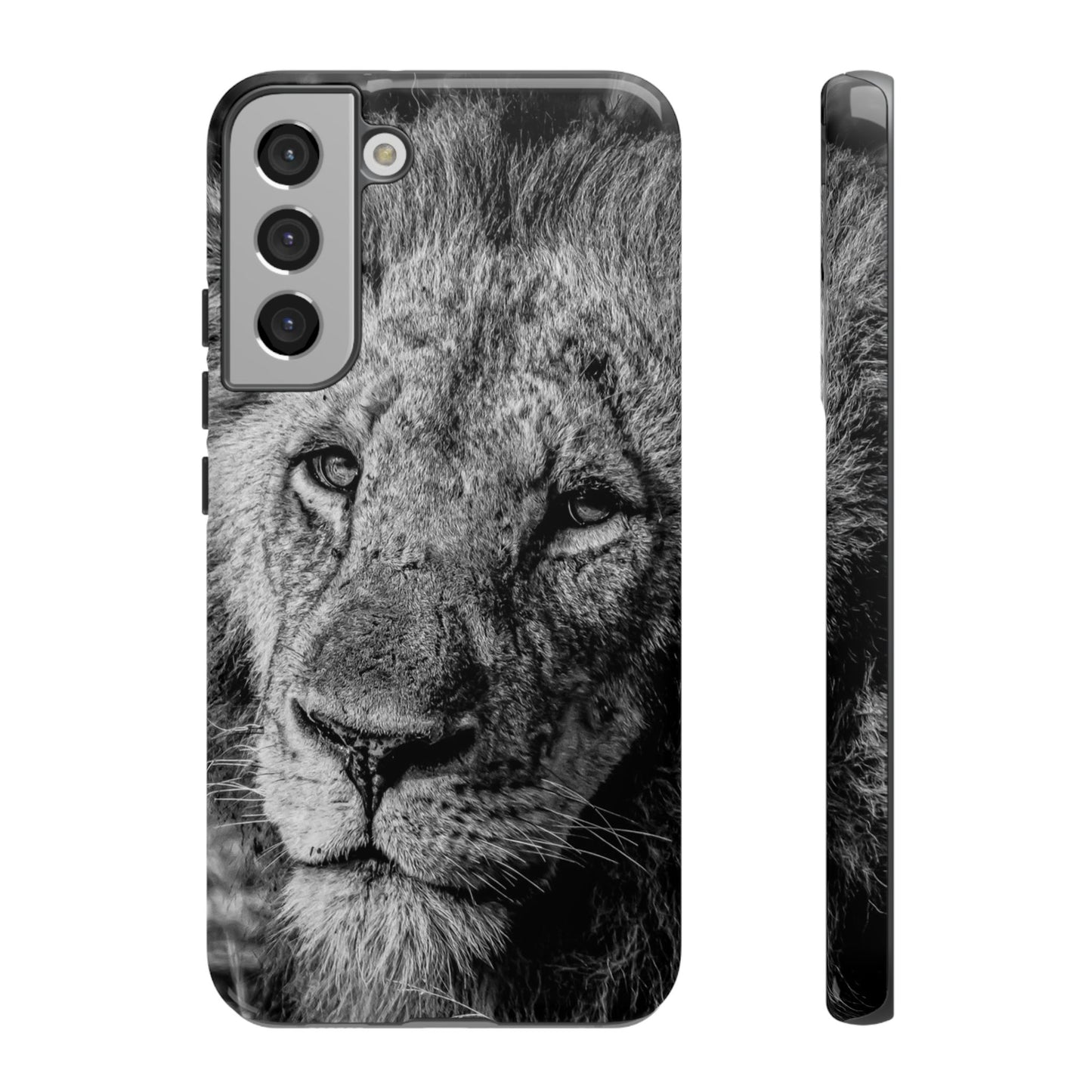 Tough Case - Old Lion B&W Samsung Galaxy S22 Plus Glossy