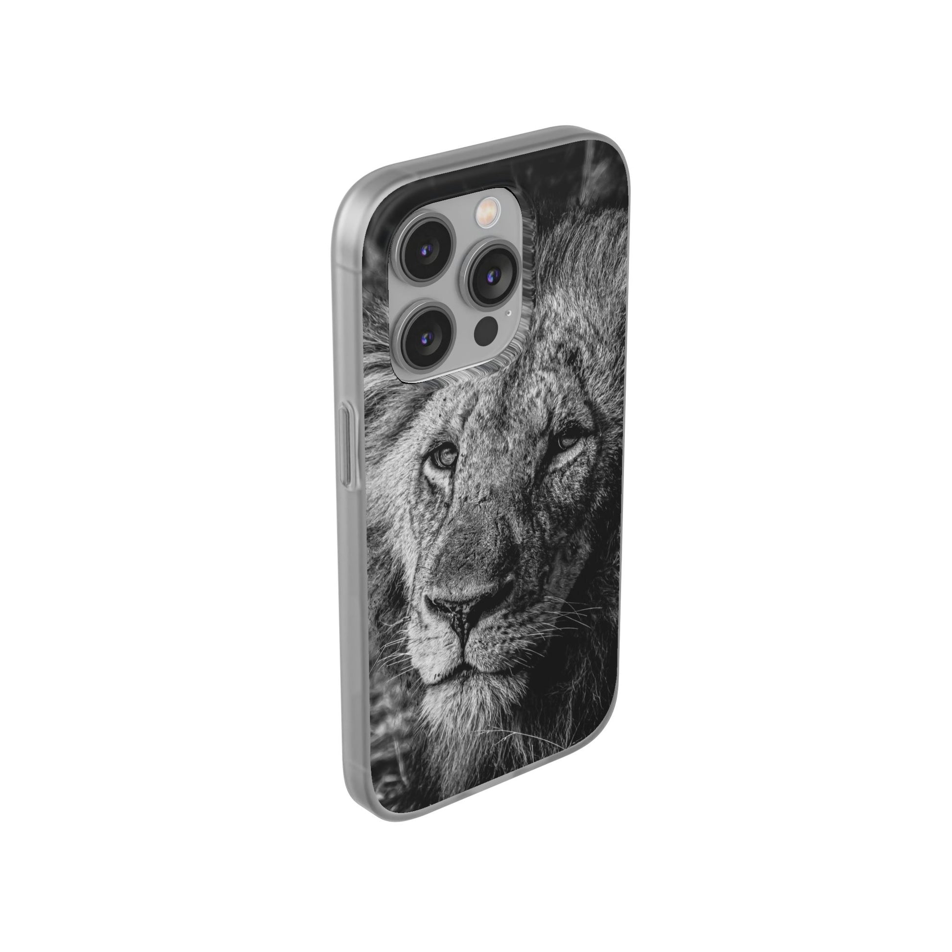Flexible Lion Phone Cases B&W