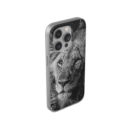 Flexible Lion Phone Cases B&W