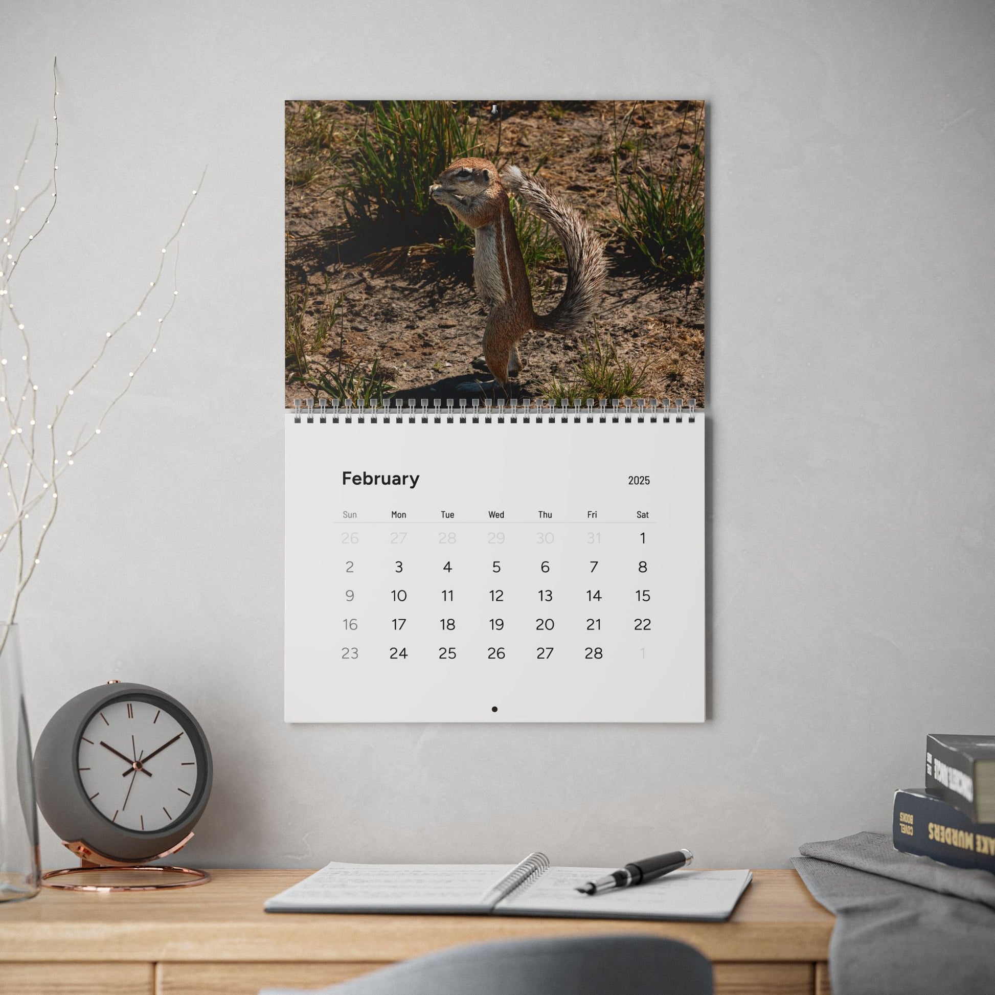 2025 Nature Wildlife Wall Calendar