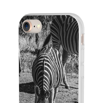 Flexible Zebra Phone Case B&W