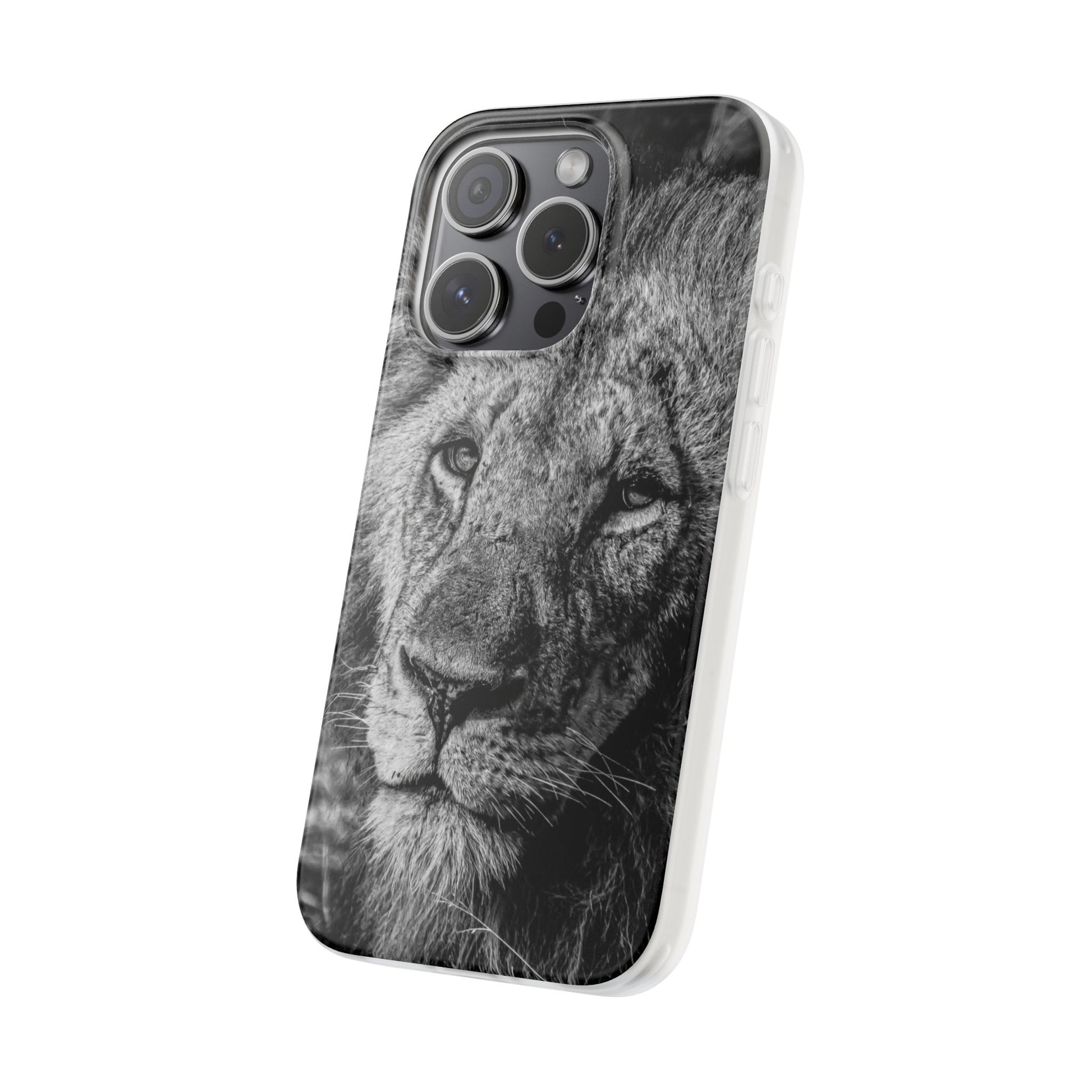 Flexible Lion Phone Cases B&W