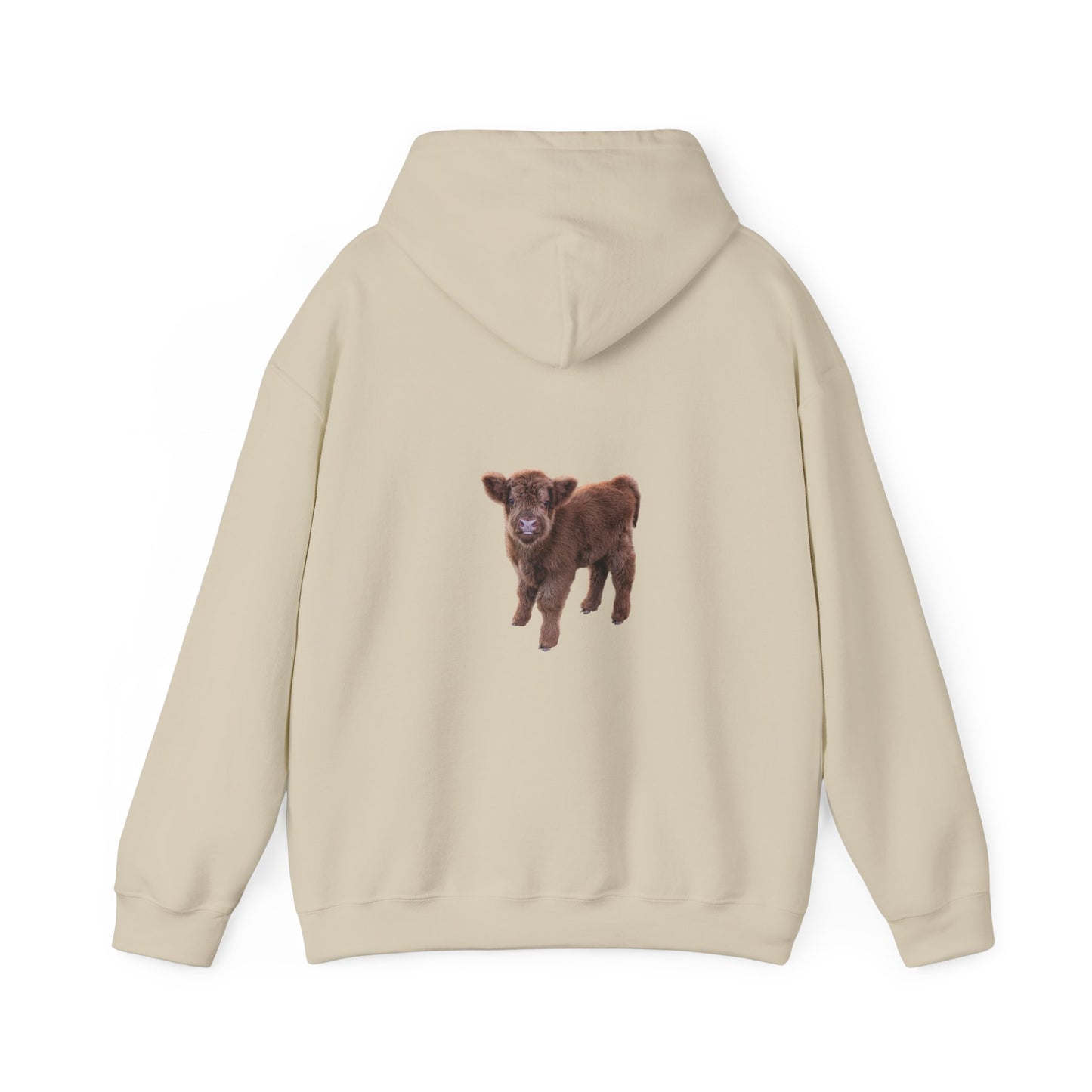 Highland Calf Hoodie Sand