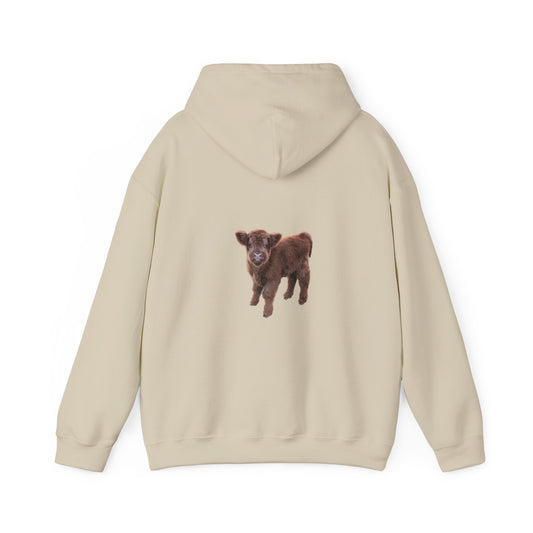 Highland Calf Hoodie Sand
