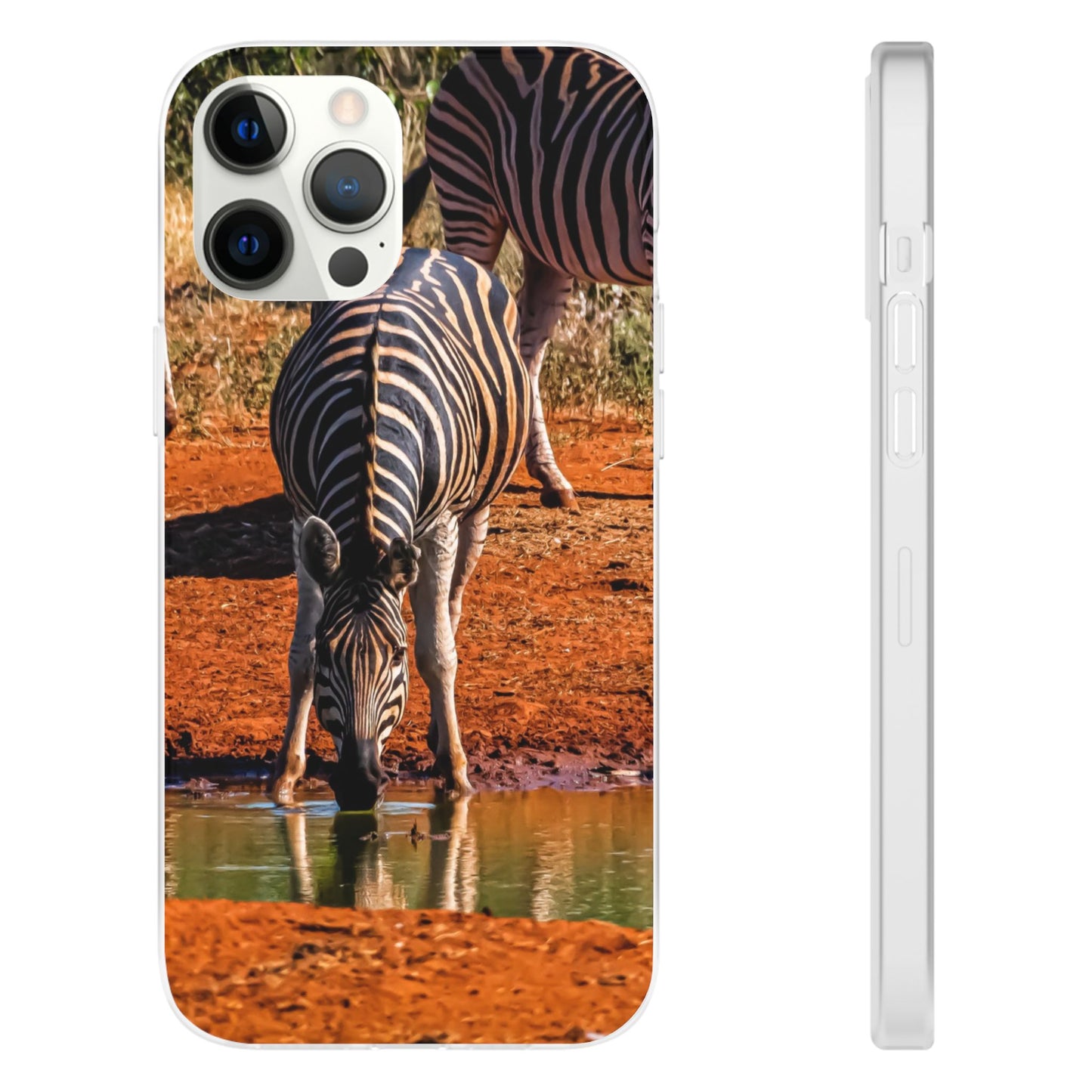Flexible Zebra Phone Case iPhone 12 Pro Max with gift packaging