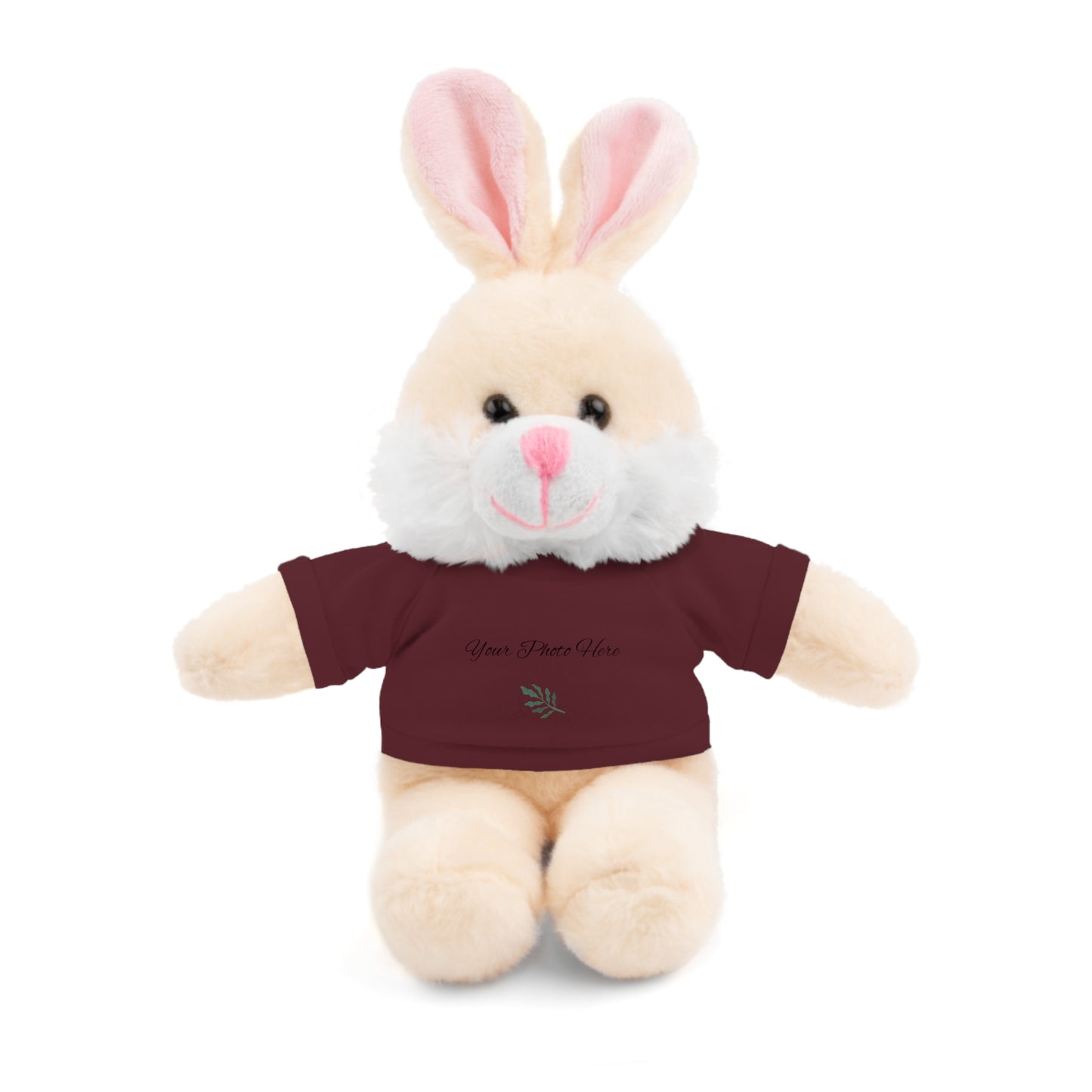 Custom Teddy Bears Maroon Bunny 8"