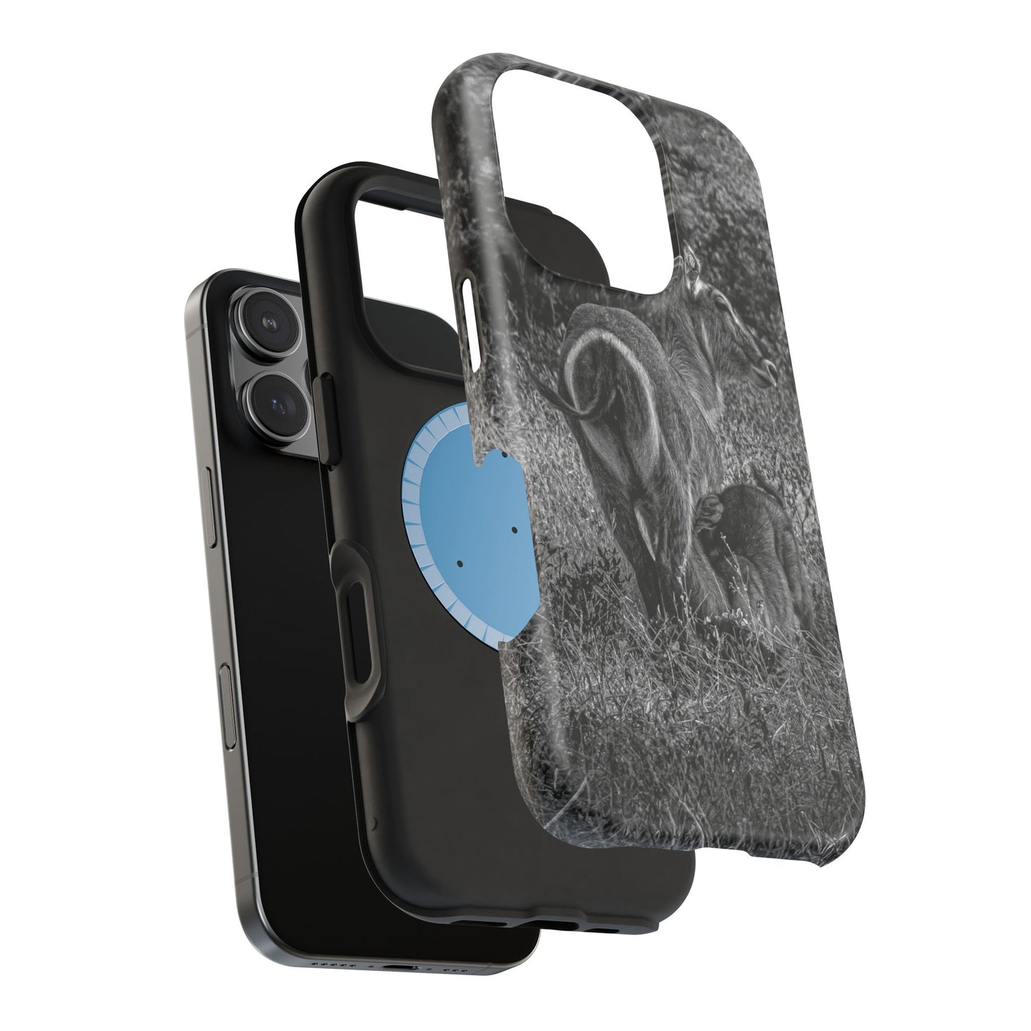 Waterbuck Baby Animal Phone Case - Magsafe B&W