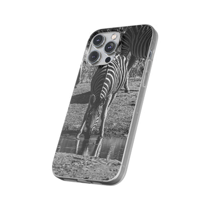 Flexible Zebra Phone Case B&W