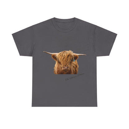 Highland Cow Tee Charcoal