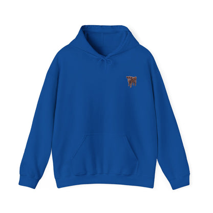 Highland Calf Hoodie Royal