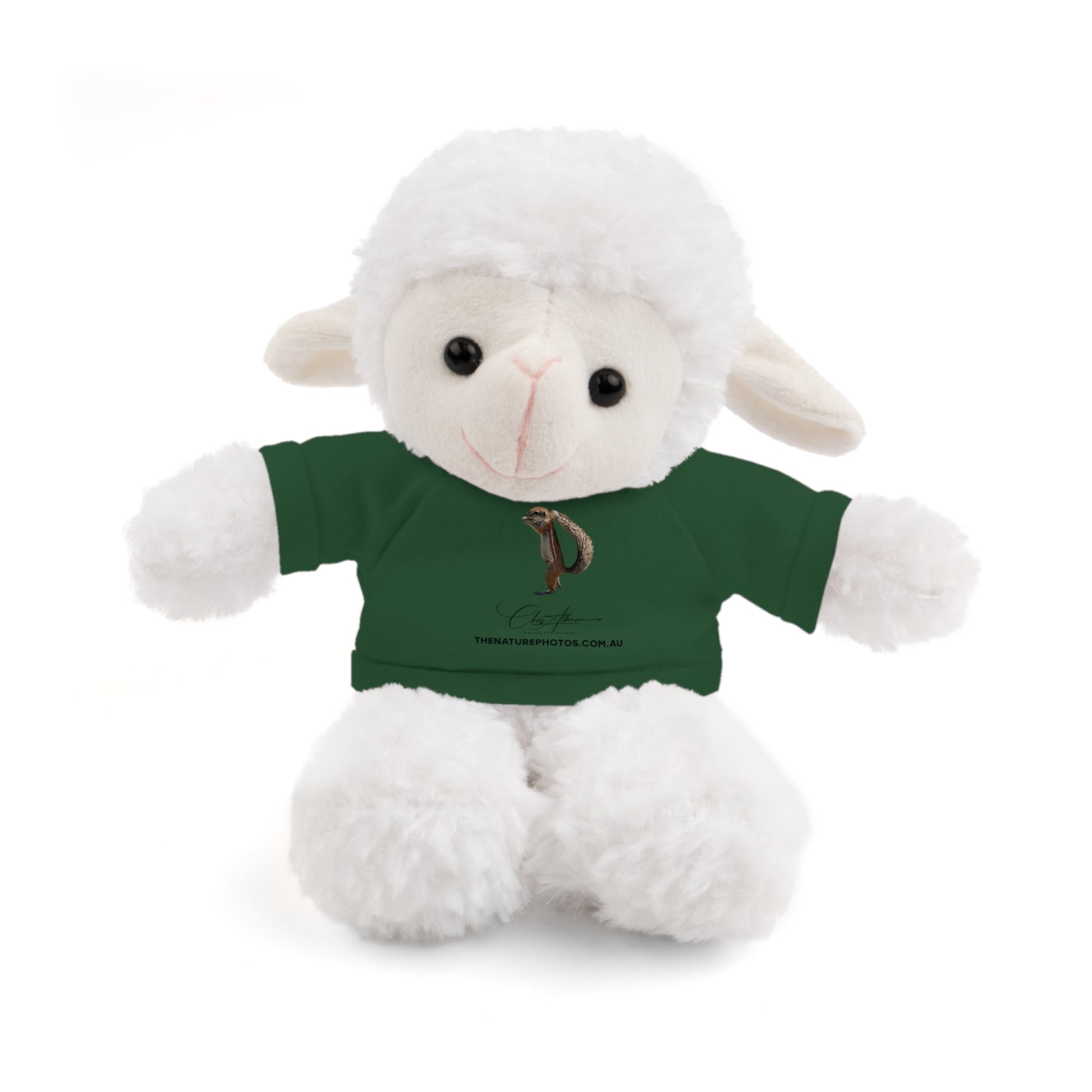 Teddy Sheep with Tee Forest Green Sheep 8"