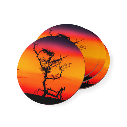 Kalahari Sunset Coasters Round 3.7" x 3.7" 4pcs