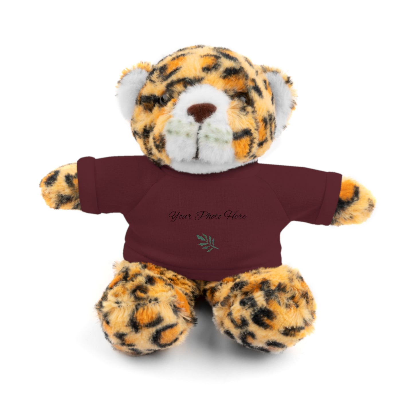 Custom Teddy Bears Maroon Jaguar 8"