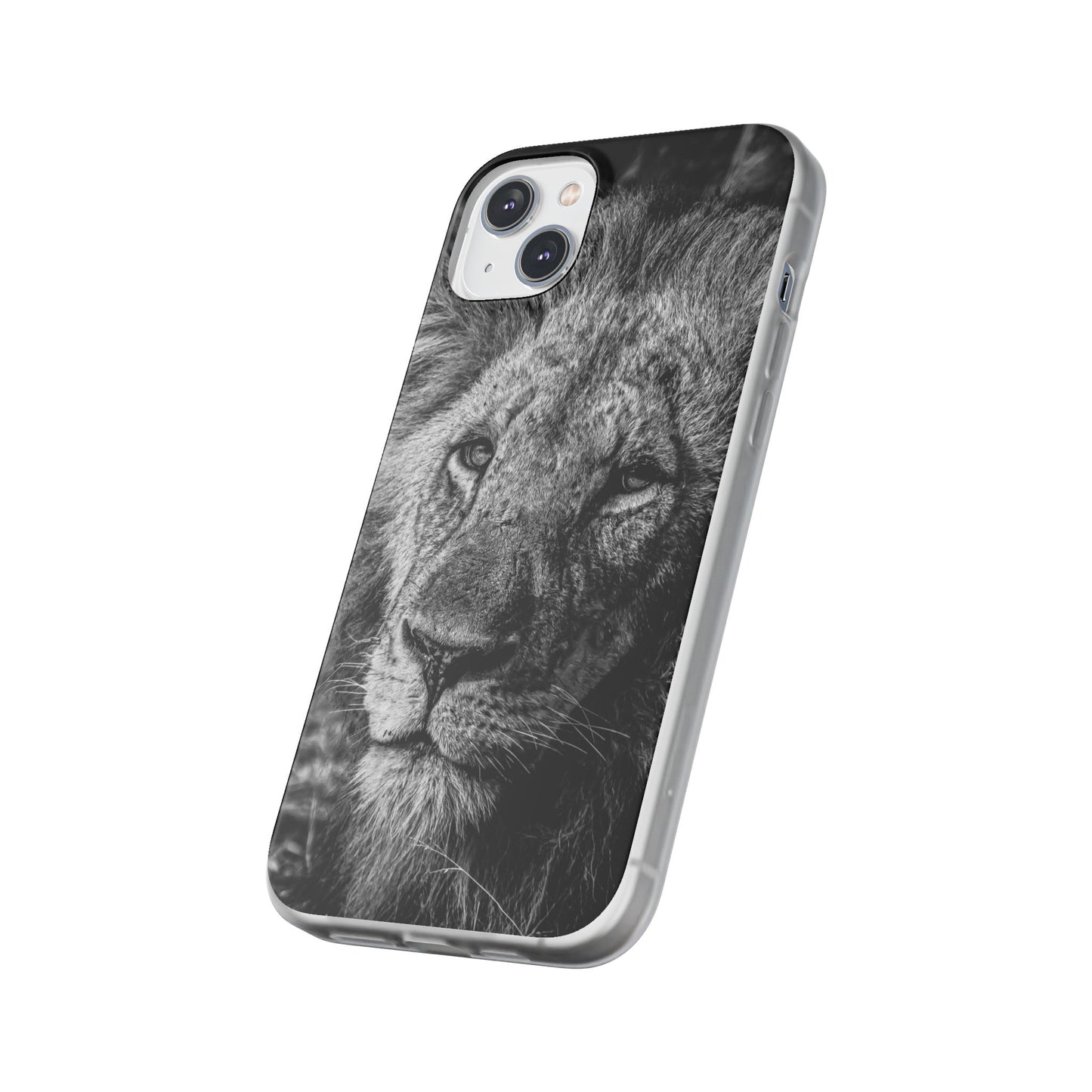 Flexible Lion Phone Cases B&W