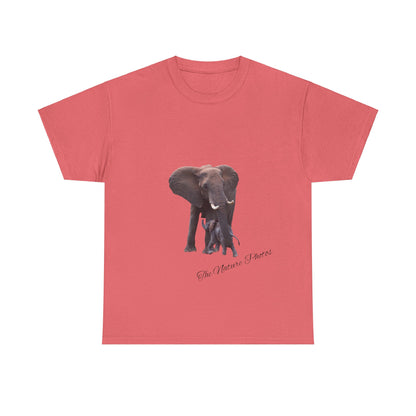 Baby Elephant Tee Coral Silk