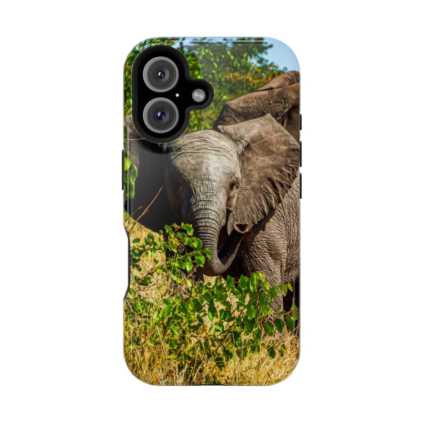Magsafe® Compatible Tough Cases - Young Elephant iPhone 16 Glossy