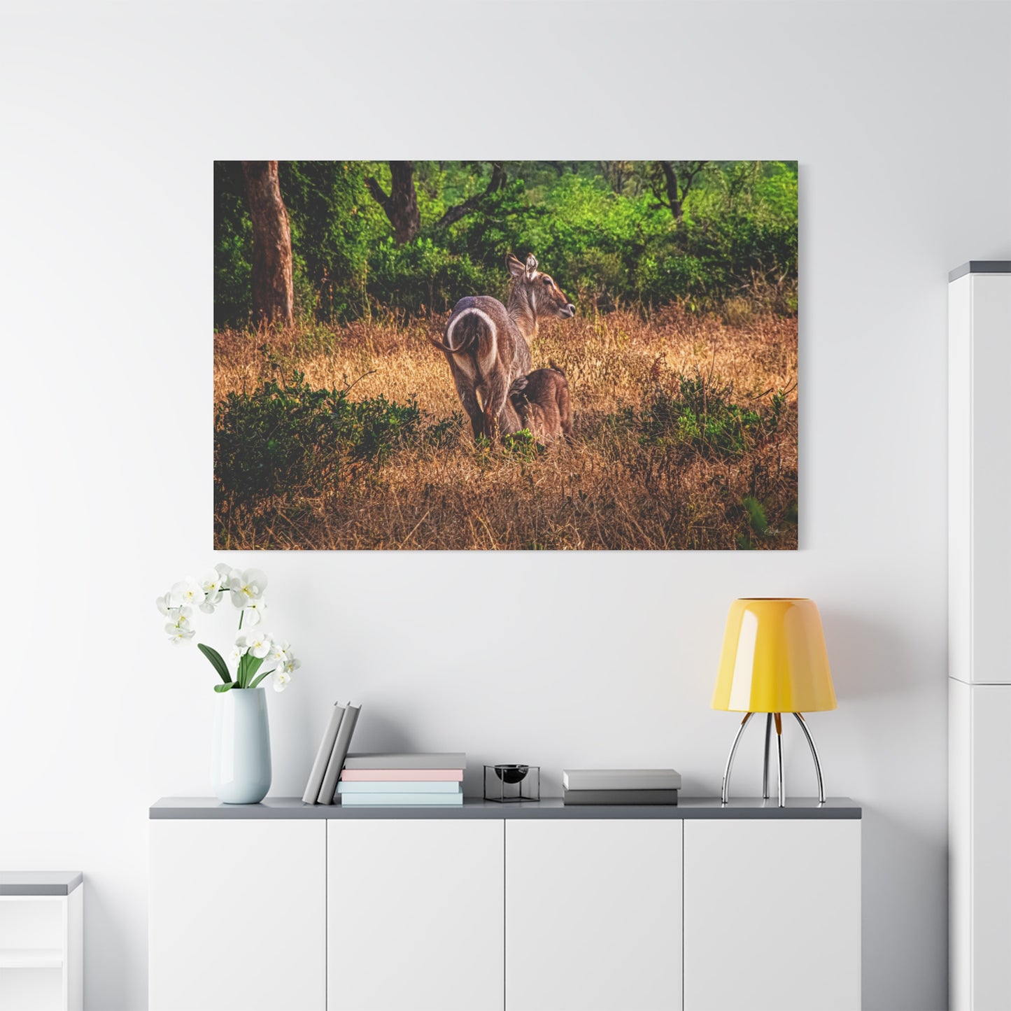 Waterbuck Nature Prints Matte Canvas