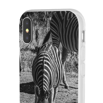 Flexible Zebra Phone Case B&W