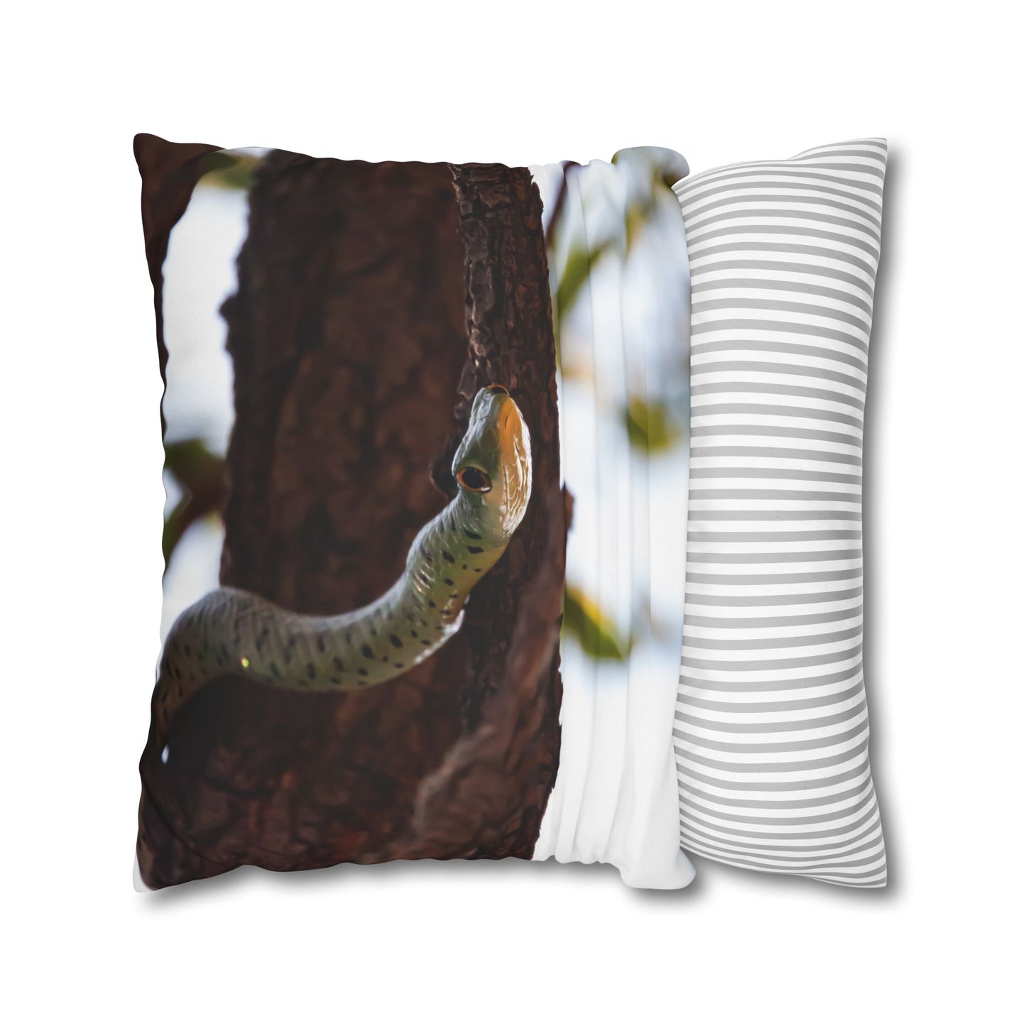 Poly Canvas Pillowcase - Spotted Bush Snake